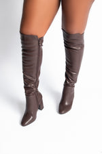 Kendi - Brown Knee High Boots