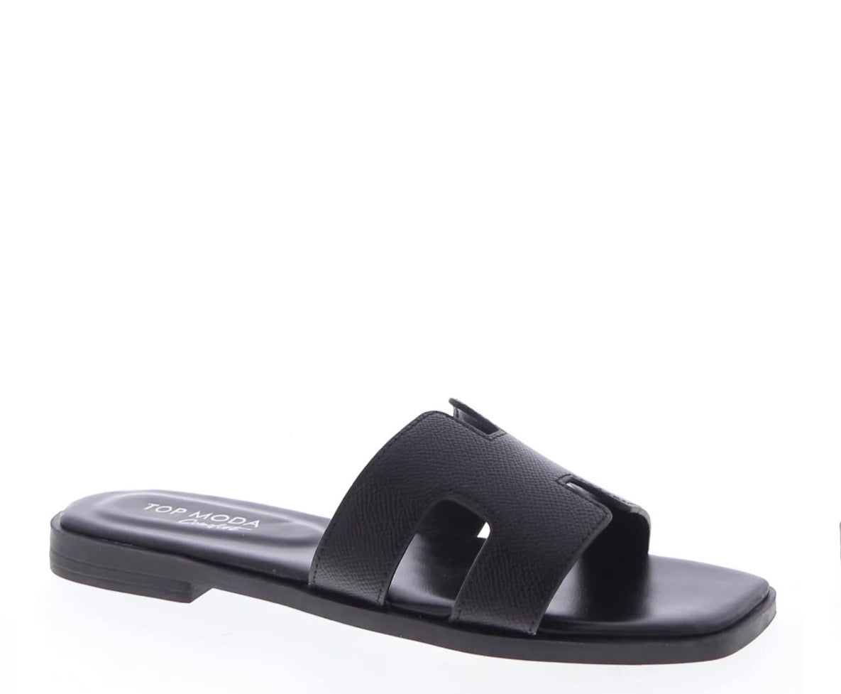 Viana Slip on Sandals - Black