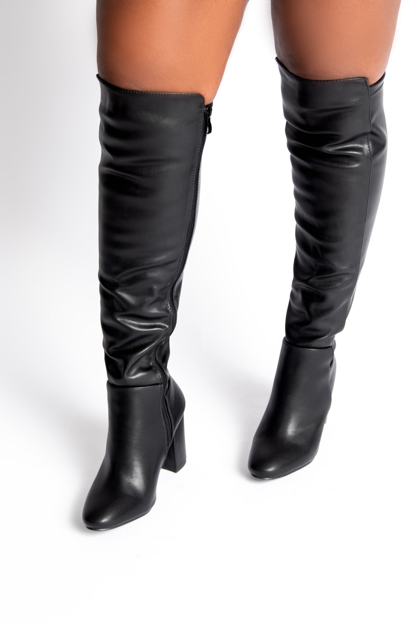 Kendi - Black Knee High Boots