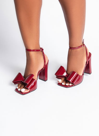 Yvonne - Cherry Block Heels