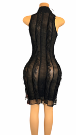 Bekka Mesh Bodycon Dress - Black